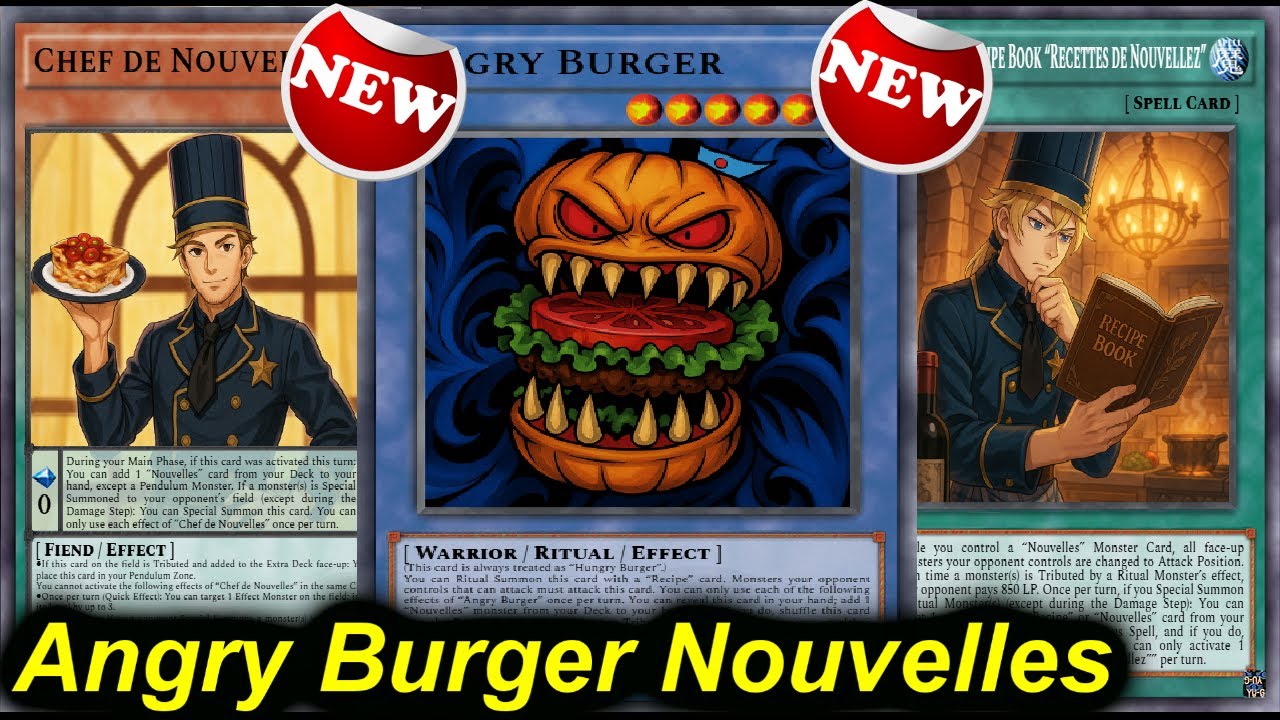 NEW!!! ANGRY BURGER NOUVELLES DECK 2025 | NEW SUPPORT IS NUTS!!! | POST ALLIANCE INSIGHT | Yu-Gi-Oh!