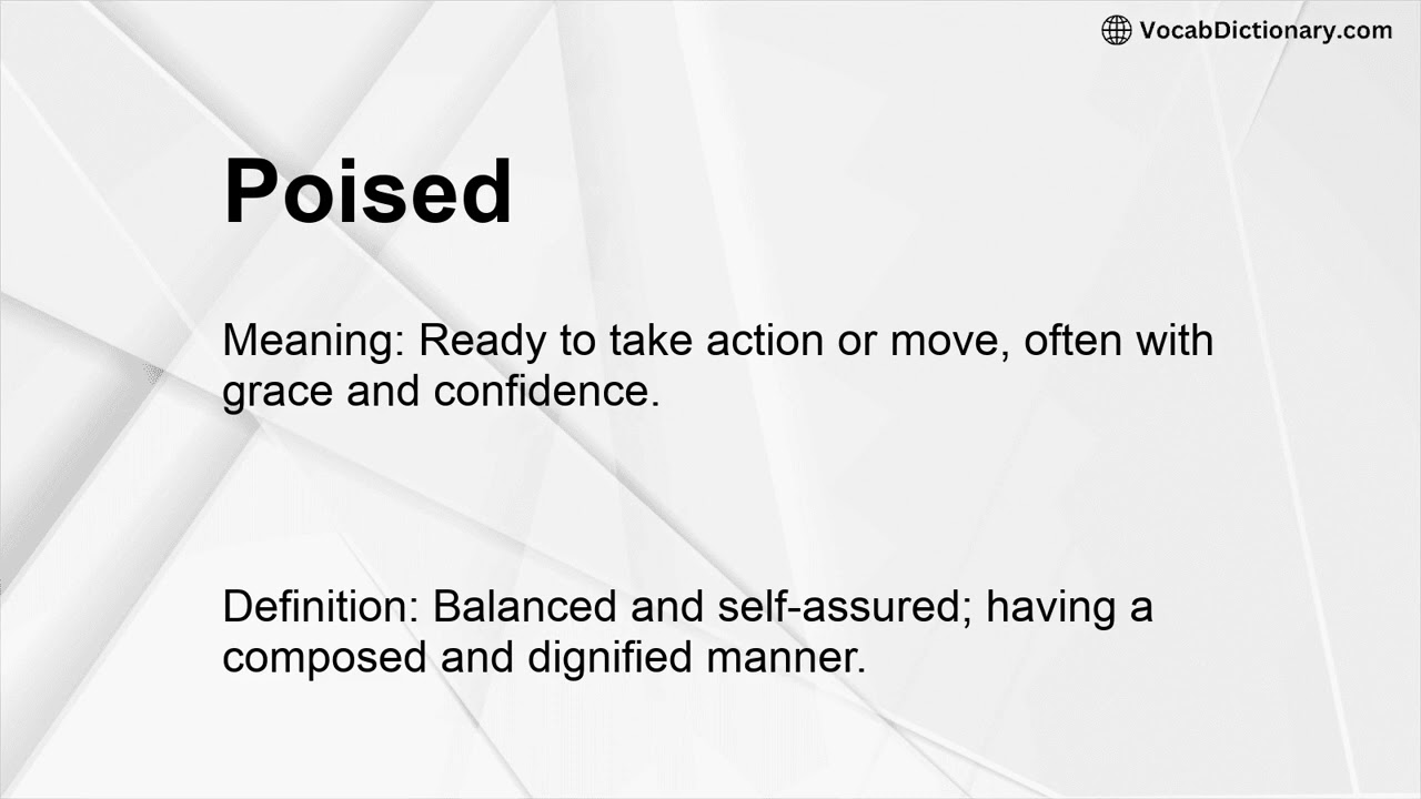 Poised Meaning