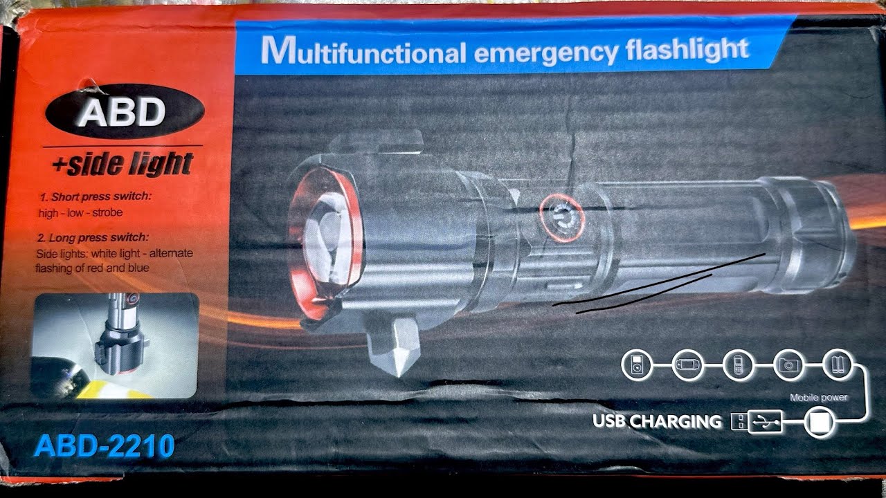 ABD-2210 Multifunctional Emergency Flashlight