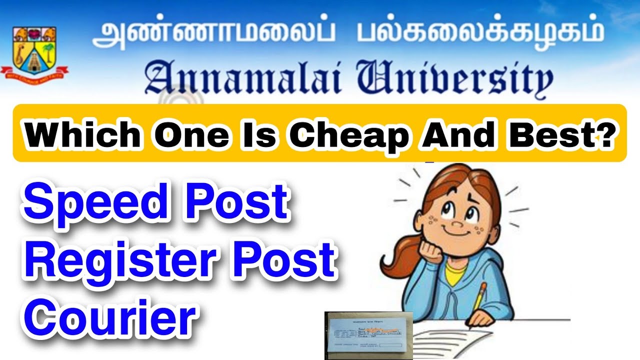 Annamalai University Answer paper sending which one is cheap and best👍