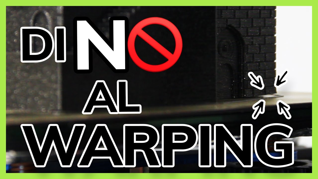SOLUCIONANDO problemas en tu IMPRESORA 3D👉EVITA el WARPING✅  (Básicos impresión 3D⚙️)