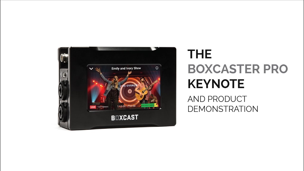 BoxCaster Pro Launch Keynote & Product Demo