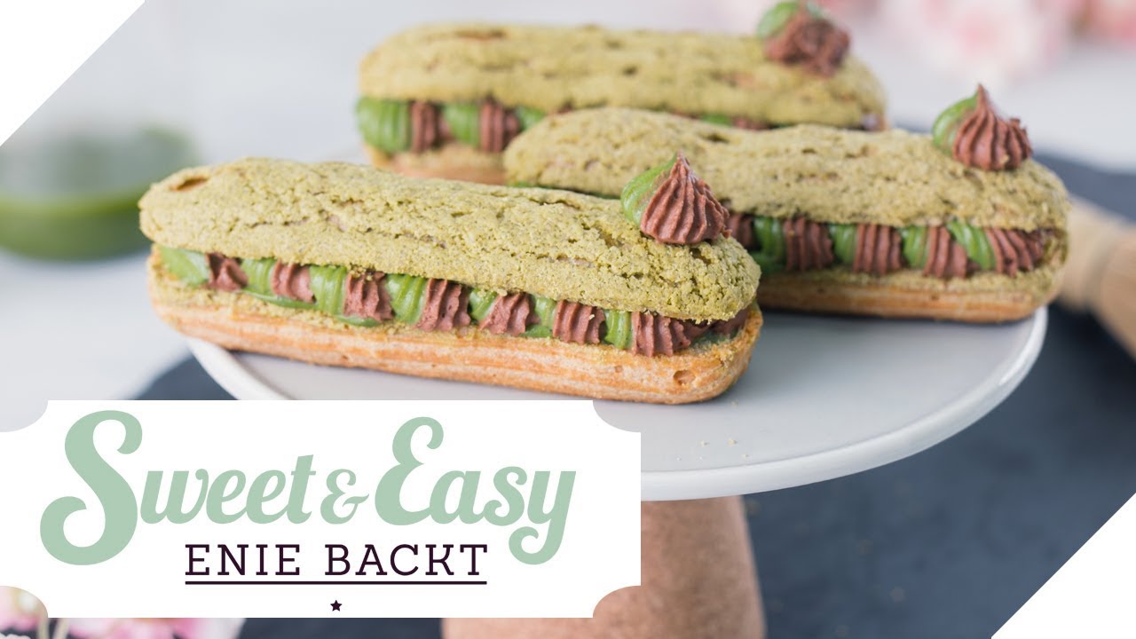 Matcha Eclairs - französischer Klassiker mit japanischem Flair | Sweet & Easy - Enie backt | sixx