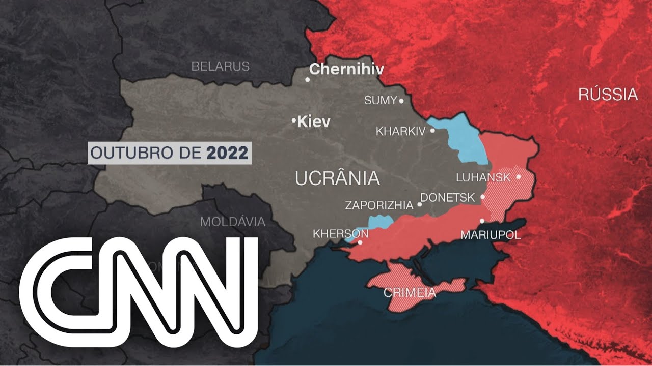 Um ano de guerra: mapa mostra avanço e posterior recuo das tropas russas | CNN 360º