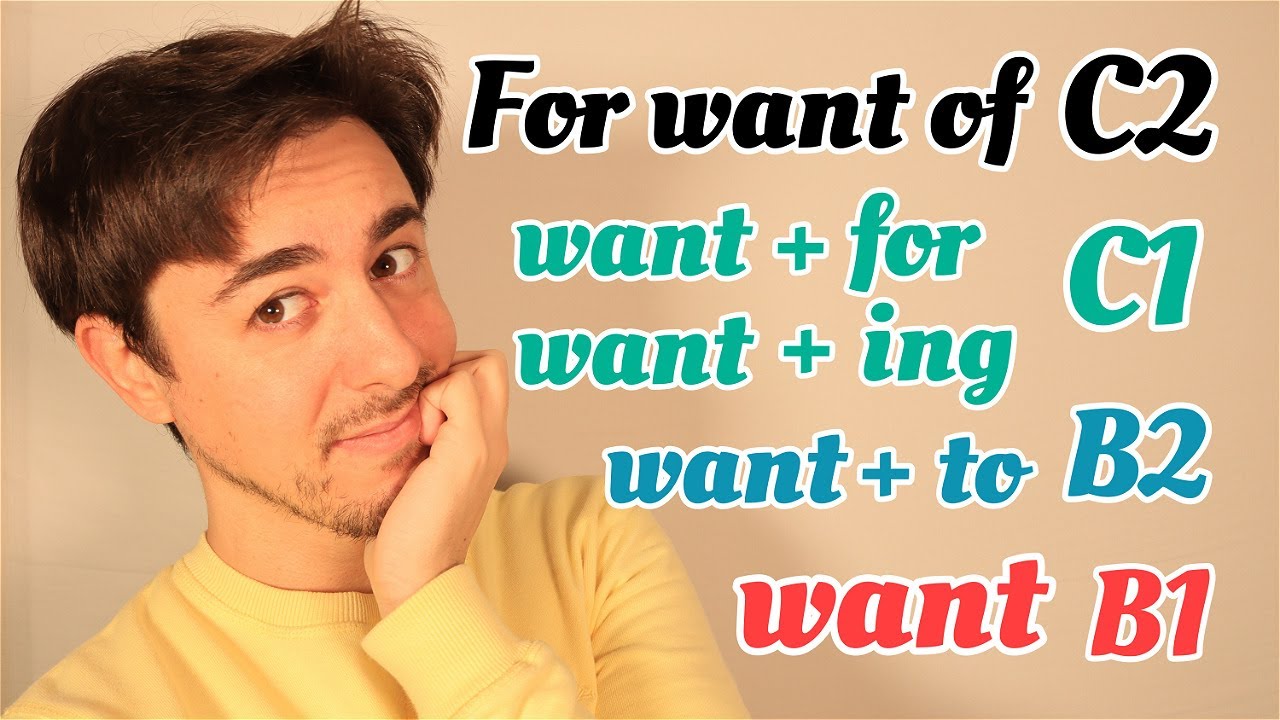 Aprender el verbo WANT en INGLÉS