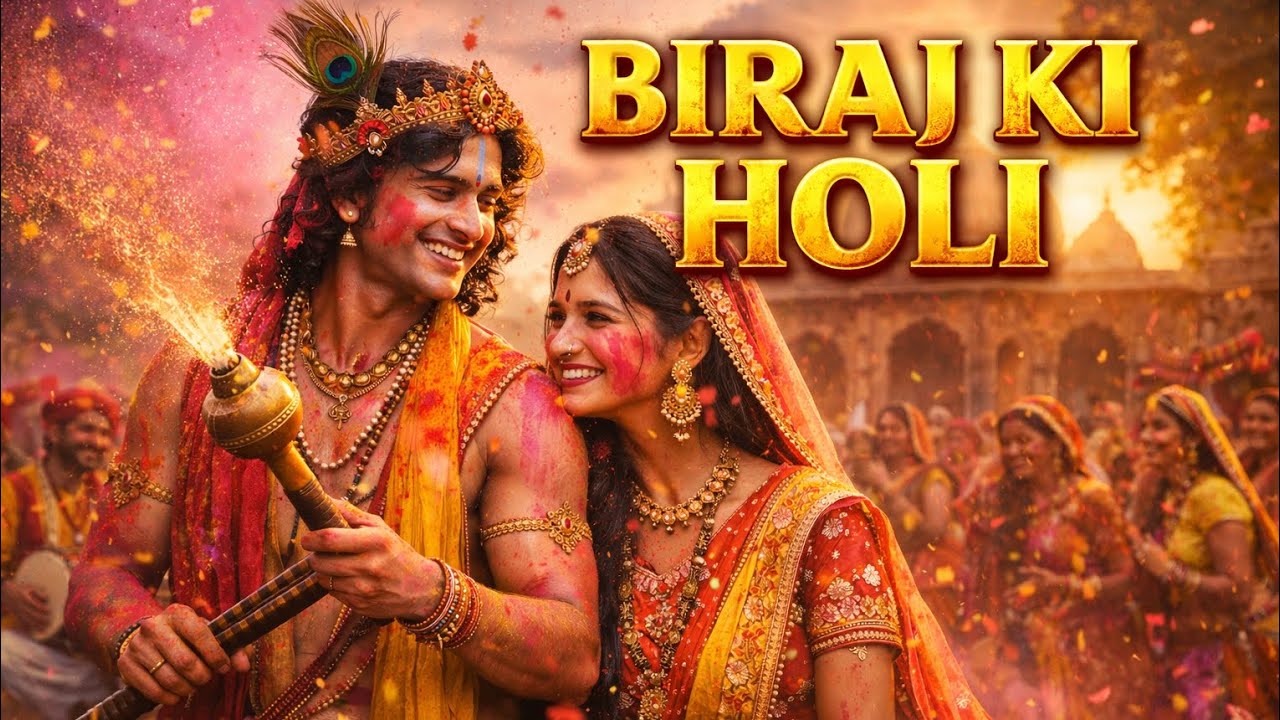 🚩🎈बिरज की होली | राधा कृष्ण की दिव्य होली | Vrindavan Holi | Prem Aur Bhakti 🚩🎈