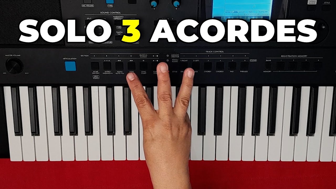 Toca 2 cantos de adoracion con solo 3 acordes Estoy confiando Señor en ti y Todo es posible piano