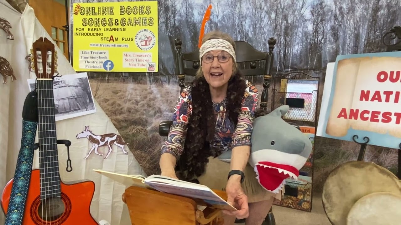 Treasure Time Online- Mrs. Treasure reads a Wampanog Tale about Maushop, a shark and the porpoises.