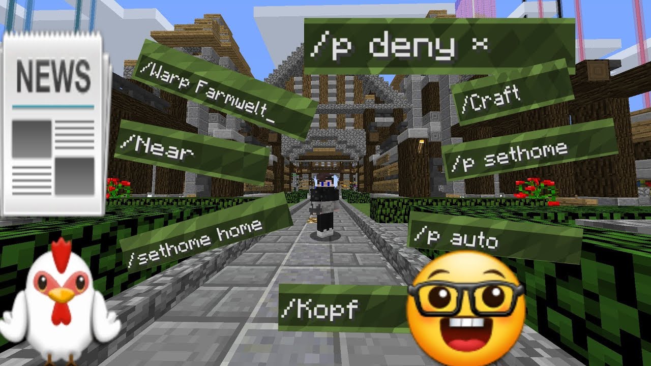 ALLE Befehle auf Griefergames.net