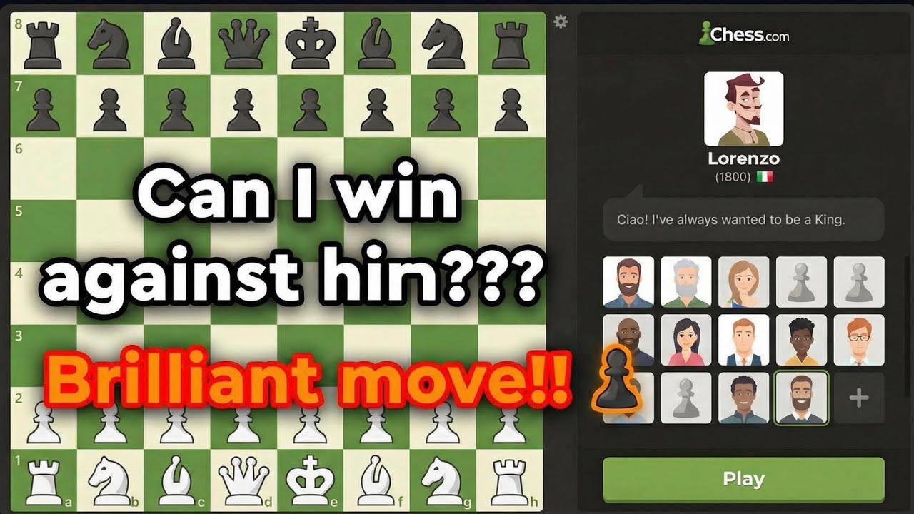 The move that crushed Lorenzo the bot on chess.com-Game changer!!🔥