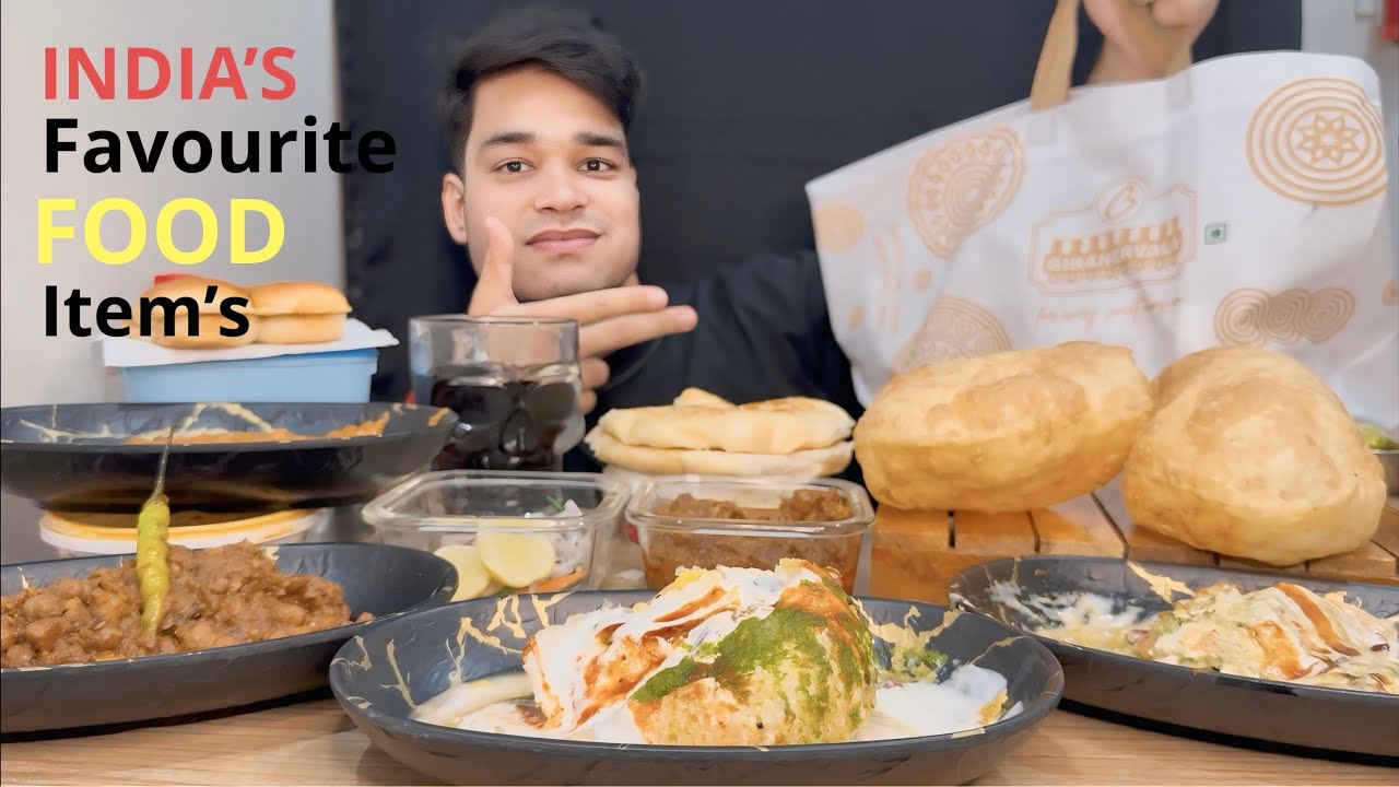 STREET FOOD DAHI PAPDI CHAAT, RAJ KACHORI, CHOLE BHATURE, CHOLE KULCHE | MUKBANG #mukbang #viral 