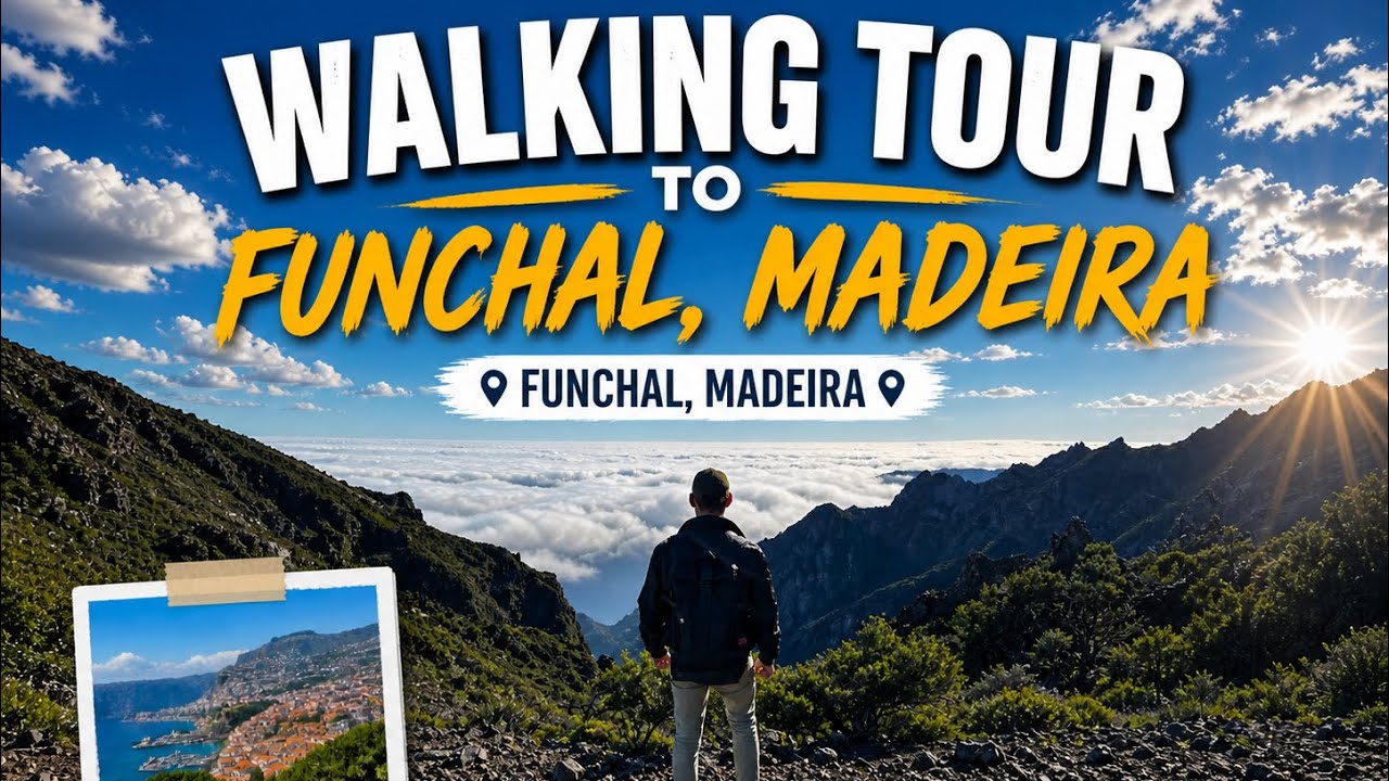 Funchal, Madeira. 01/2023 Portugal 4K-HDR Walking Tour - (~10 min)￼