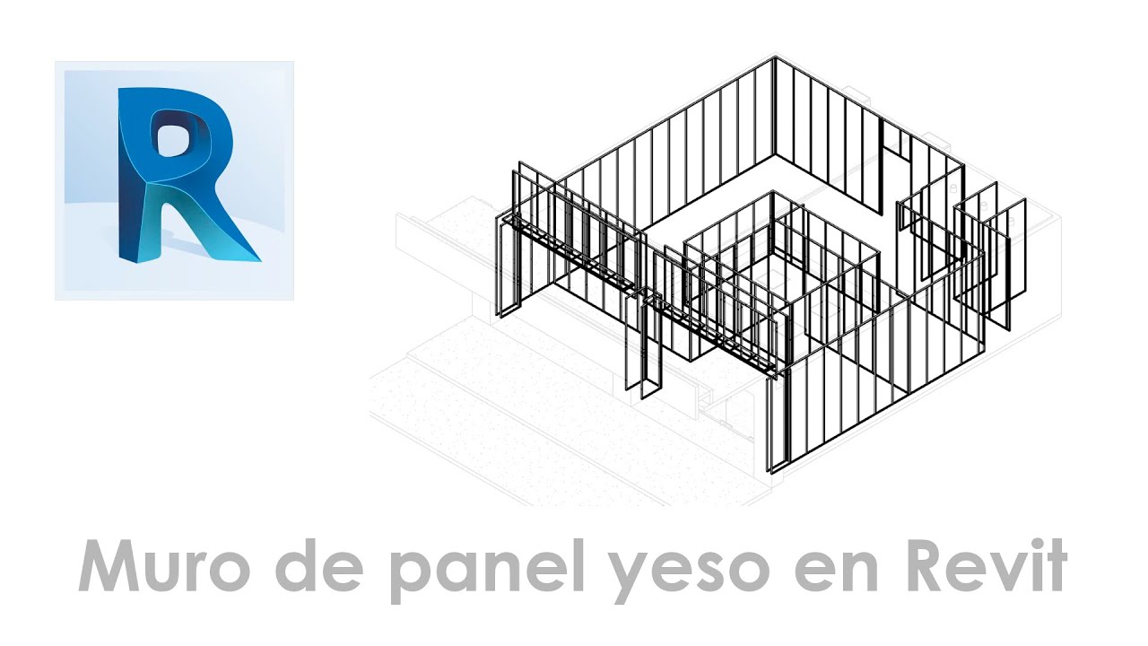 Modelado de muro de panel yeso (tablaroca) en Revit. Parte 1