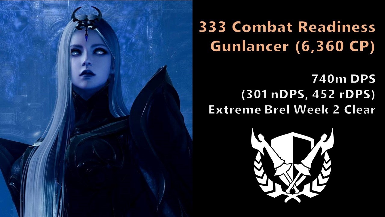 Nightmare Extreme Brelshaza cleared! 333 Combat Readiness Gunlancer (6.3k CP) POV | Lost Ark