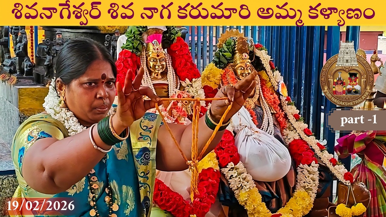 “శివనాగేశ్వర్ శివ నాగ కరుమారి అమ్మ కళ్యాణం” PART-1🔥✨ #srikalahasti #kalyanam #karumariamma