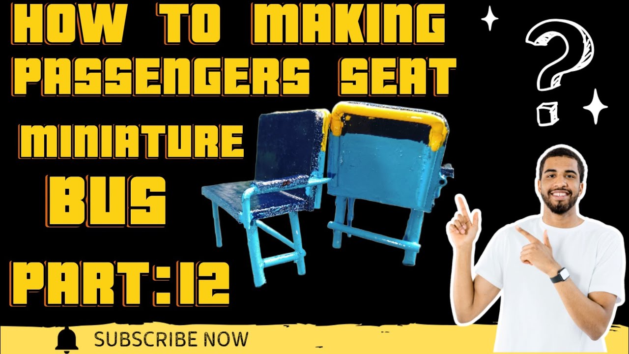 Miniature ksrtc bus passengers seat making simple video malayalam part:12