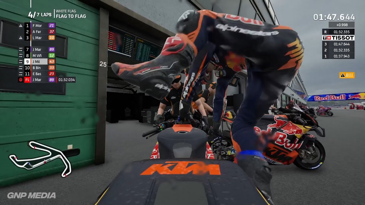 MotoGP 24 - Jack Miller - Flag To Flag Race - Misano Circuit - 7 Laps - Fuel Management - Gameplay