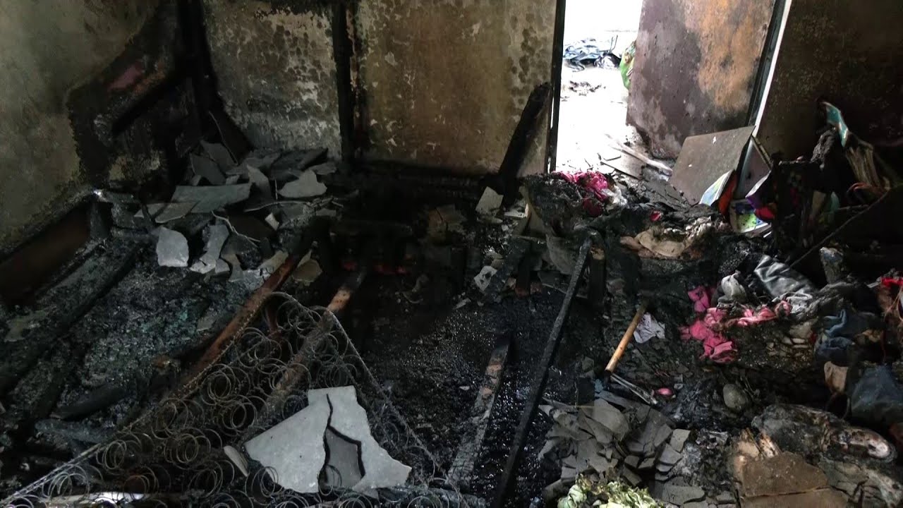 Familia afectada tras incendio en su vivienda