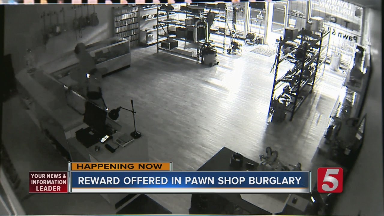 Reward Offered In Pawn Shop Burglary