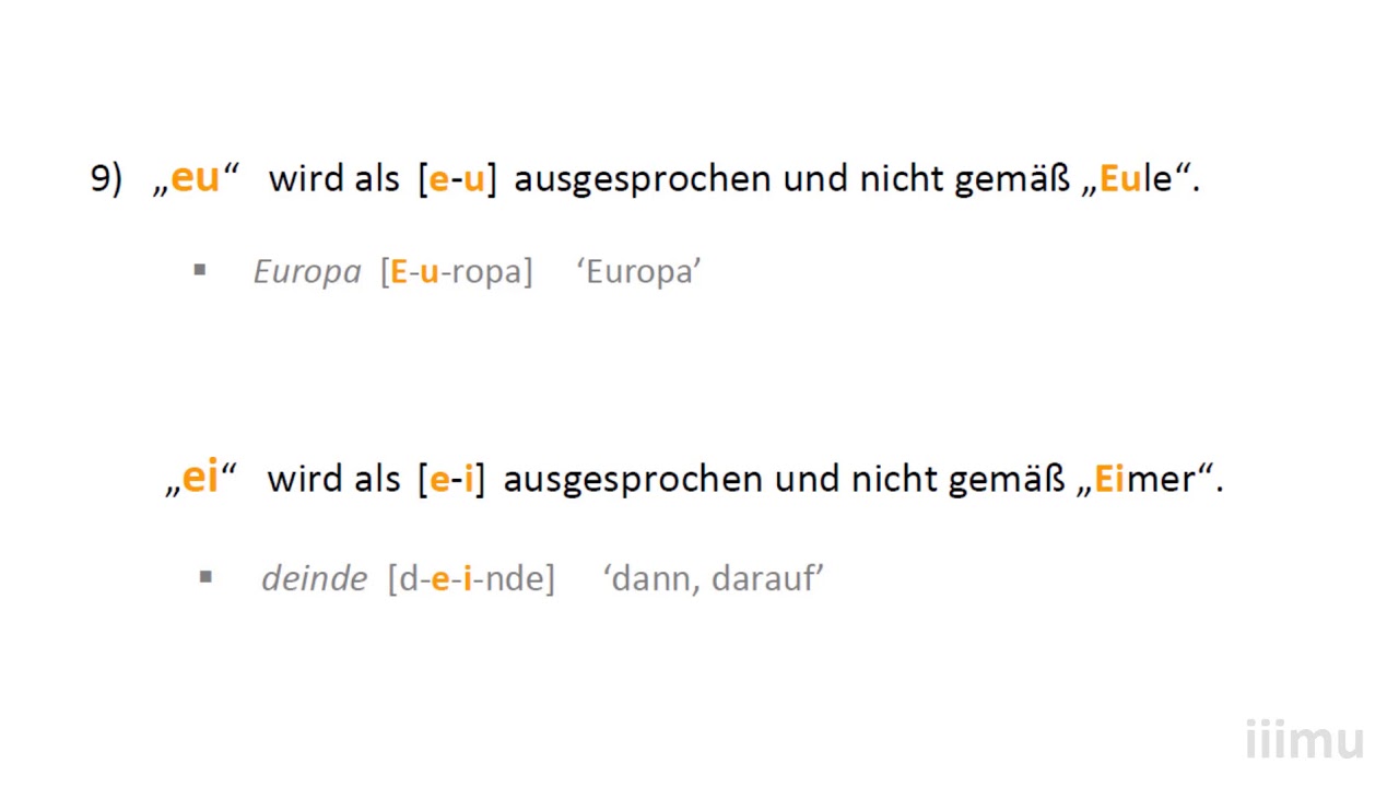 Latein:  Schrift und Aussprache (04):  Zusatzregeln