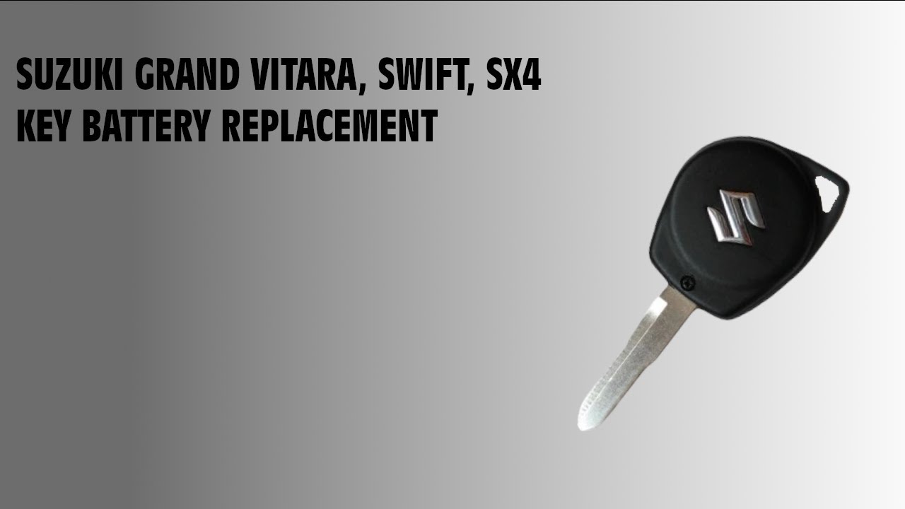 Wymiana baterii w kluczyku Suzuki Grand Vitara, Swift, SX4 (key battery replacement)