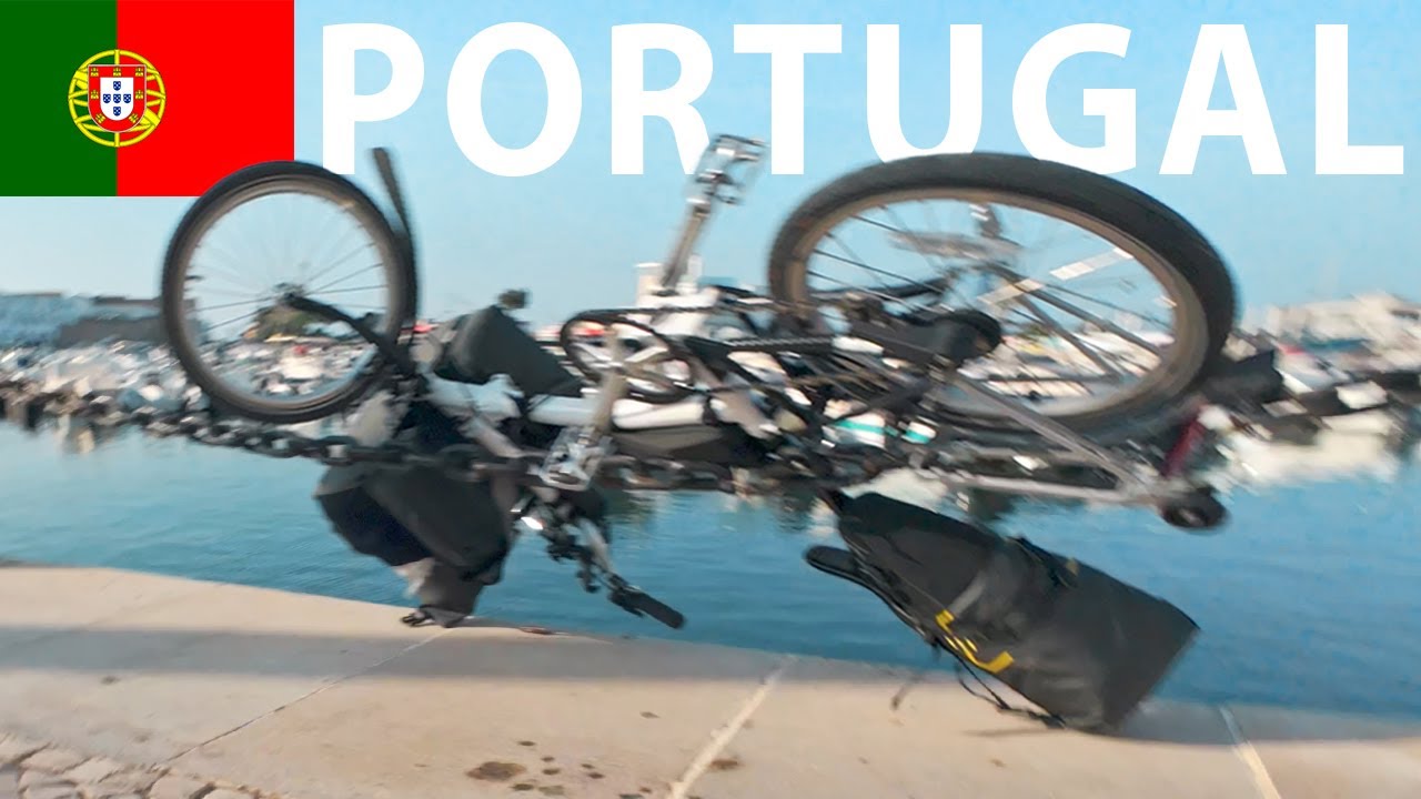 🇵🇹ポルトガル自転車旅🚲ガチでやらかして絶望。。まさかのiPhoneを海へ投げ飛ばしてしまう😇 / 折りたたみ自転車ブロンプトン