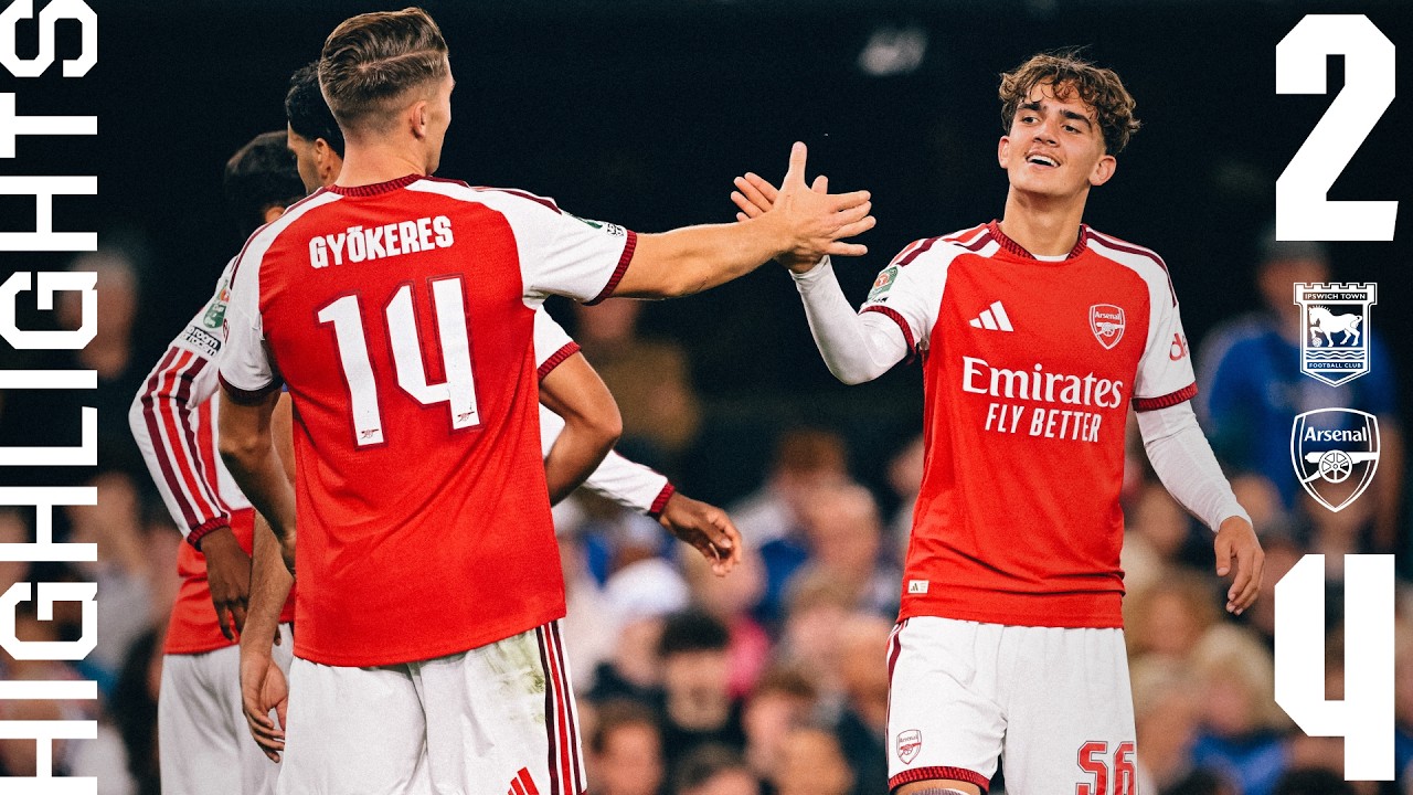 MAX SHINES! ✨ | HIGHLIGHTS | Ipswich Town vs Arsenal (2-4) | Dowman x2, Madueke, Merino
