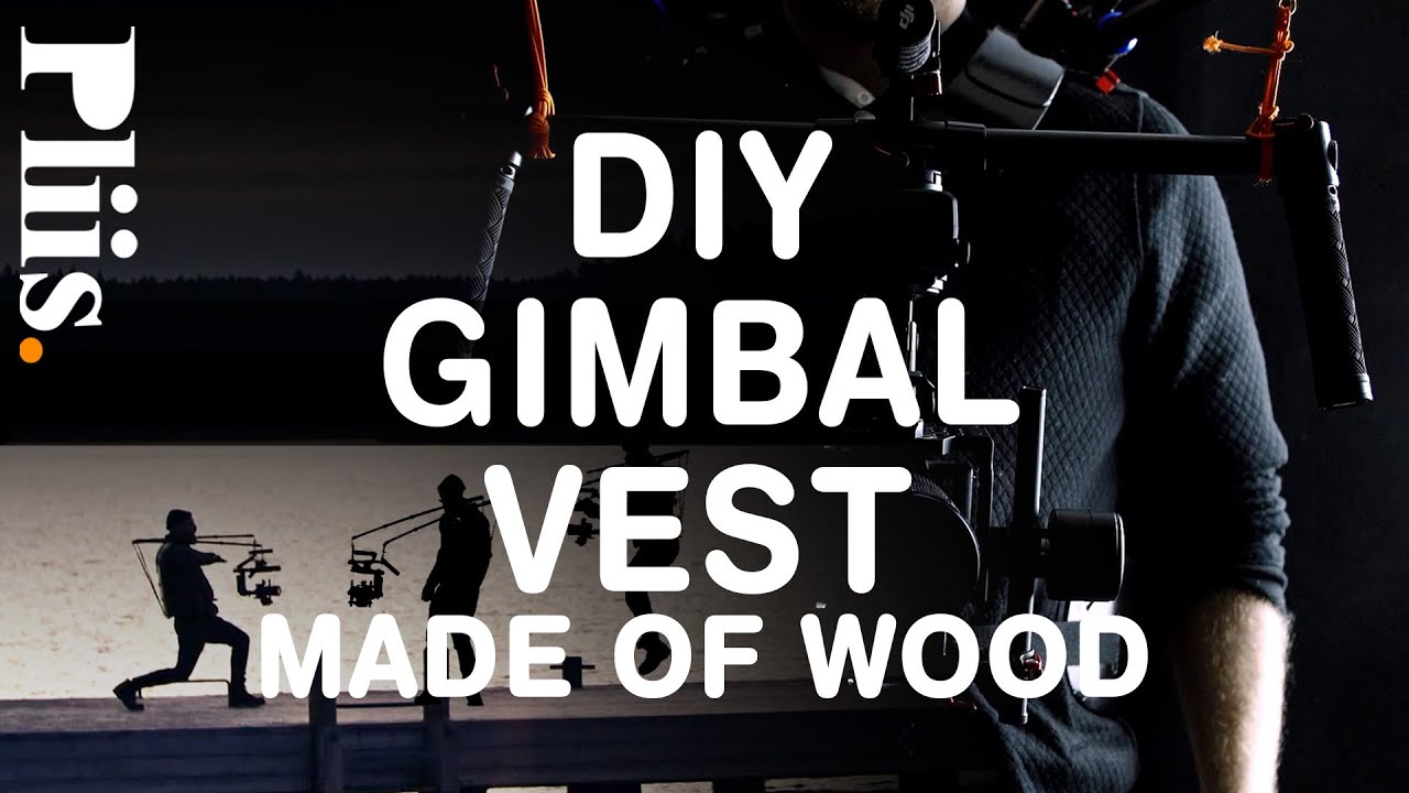 DIY Gimbal vest made of wood can hold a Ronin MX all day.
