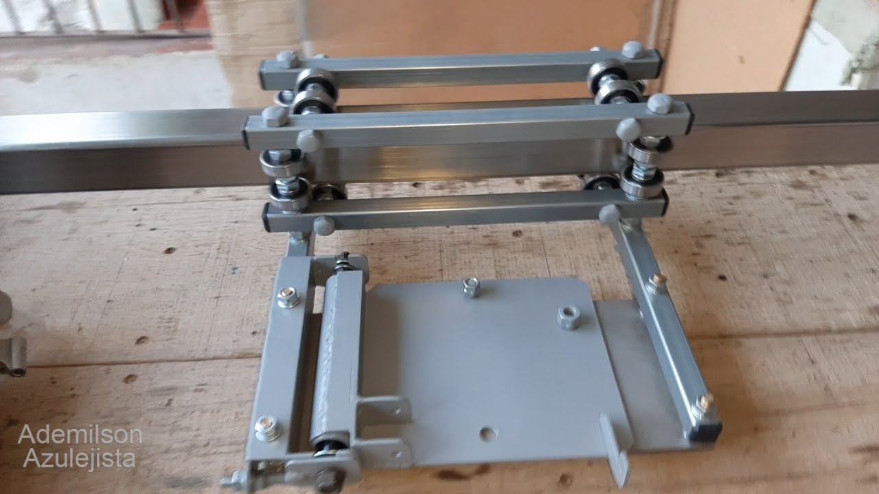 APRESENTANDO O CARRINHO PARA SERRA MÁRMORE COM NOVO MODELO DE MESA DE ELEVAÇÃO COM EIXO MAIOR