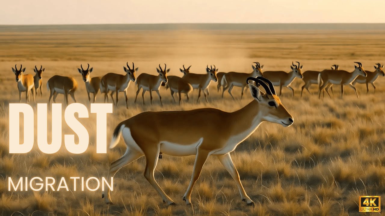 🦌 Dust Migration: Saiga Rush the Golden Steppe
