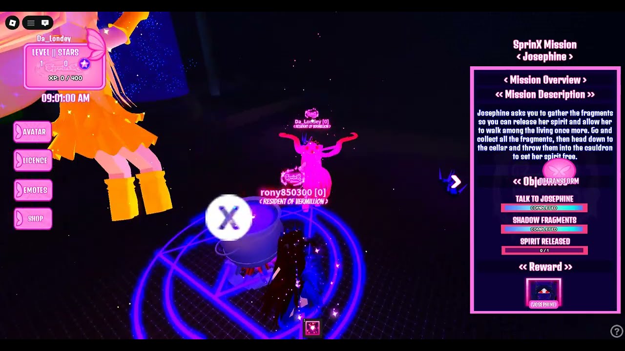 ✨💜🕷(SprinX Club): How To Get Josephine (Part 2)🖤🌚😈