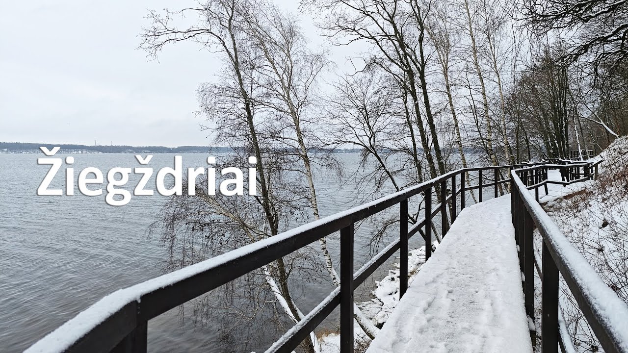 Beautiful Winter: Hiking at Kaunas Lagoon (Žiegždriai - Girionys - Pakalniškiai)