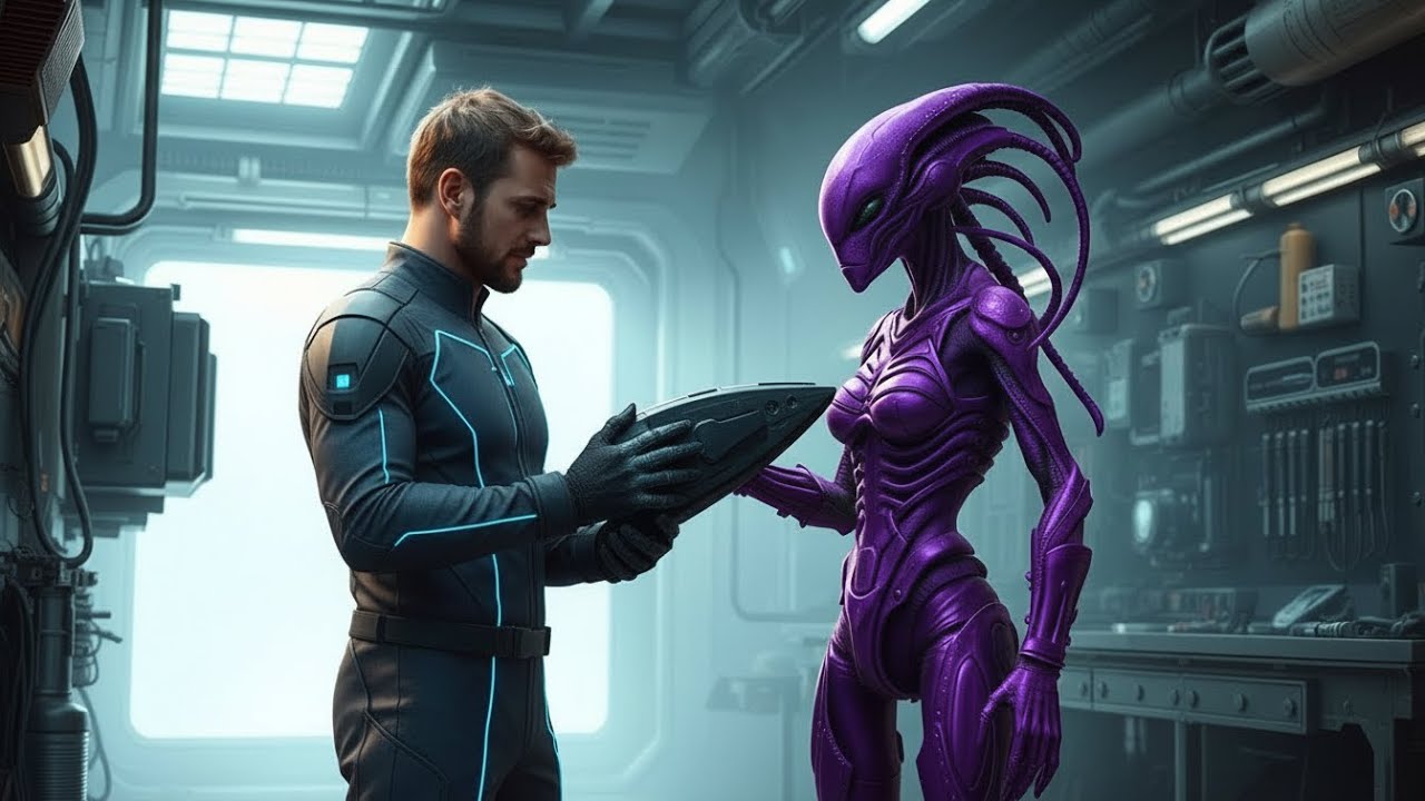 I Accidentally Washed Her Armor… The Alien Girl Froze and Asked, 