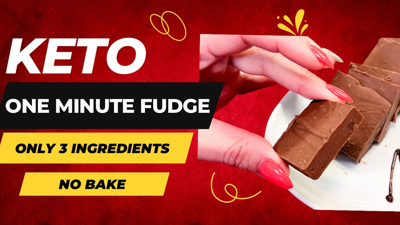 1 Minute Fudge Recipe! Keto/Low Carb, Sugar Free