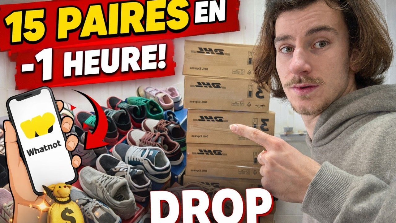VLOG : Je prépare mon plus gros drop sneakers sur Whatnot