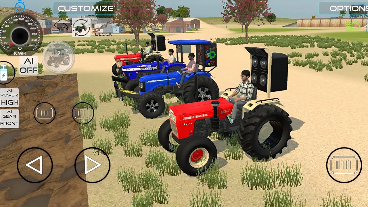 🚜 3D Tractor Simulator Gameplay | ट्रैक्टर से race ki ||  Mission Complete