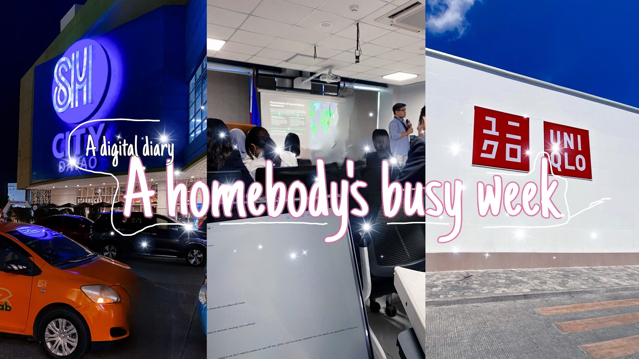 digital diary: A homebody's week | Enrollment, 4 days Davao trip (Davao MUNC)| mall hopping