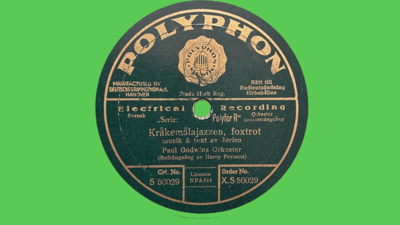 Kråkemålajazzen - Harry Persson [1931]