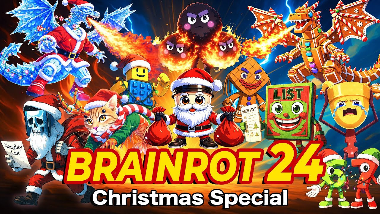 Smirkzy - Brainrot Anime Opening Song Pt. 24 (Official Music Video) feat. CHRISTMAS BRAINROTS