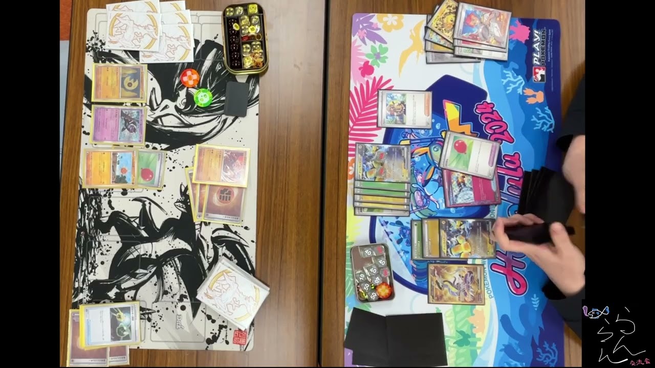 【らんらん交流会】ゾロアークex vs ドラパルトex/ あかつきガチグマ vs バチュルバレット/ メガカイリューex vs オーロンゲex