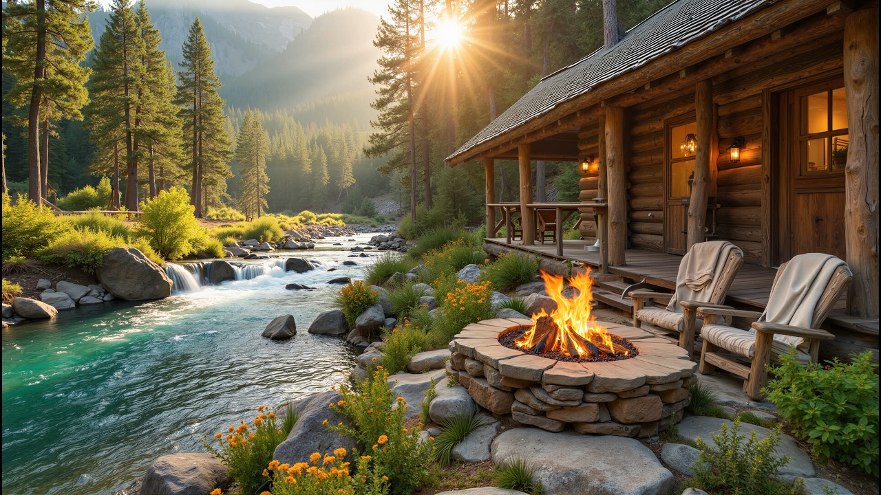 Fresh Spring Morning Piano 🌿🔥 Riverside Ambience for Deep Focus & Work