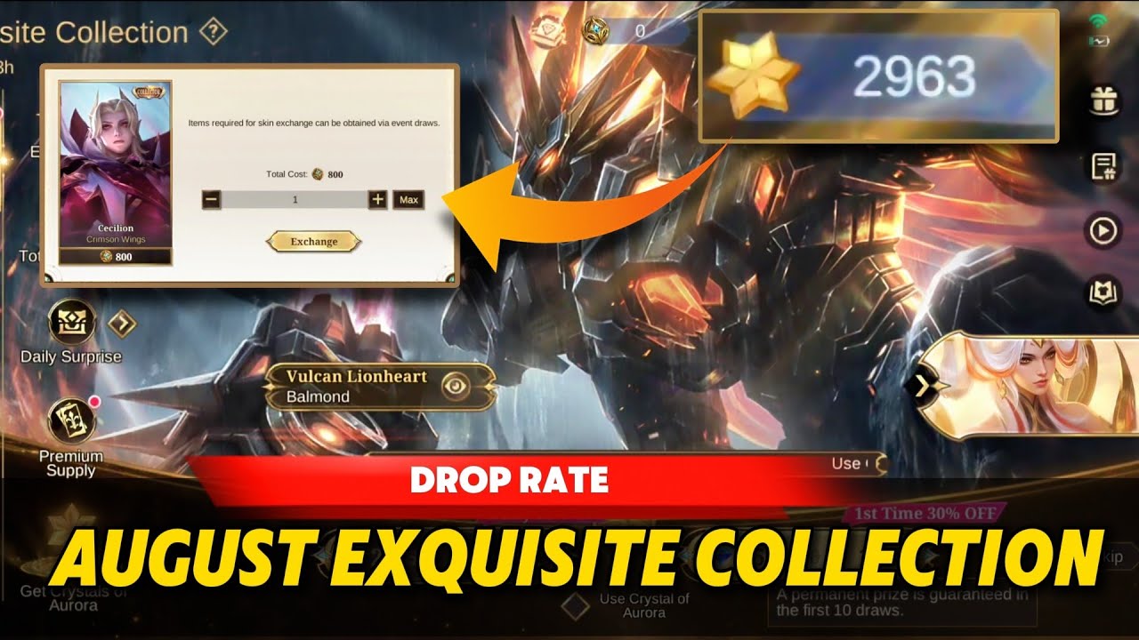 GOOD DROP RATE⁉️ AUGUST EXQUISITE COLLECTION 🎉🥳