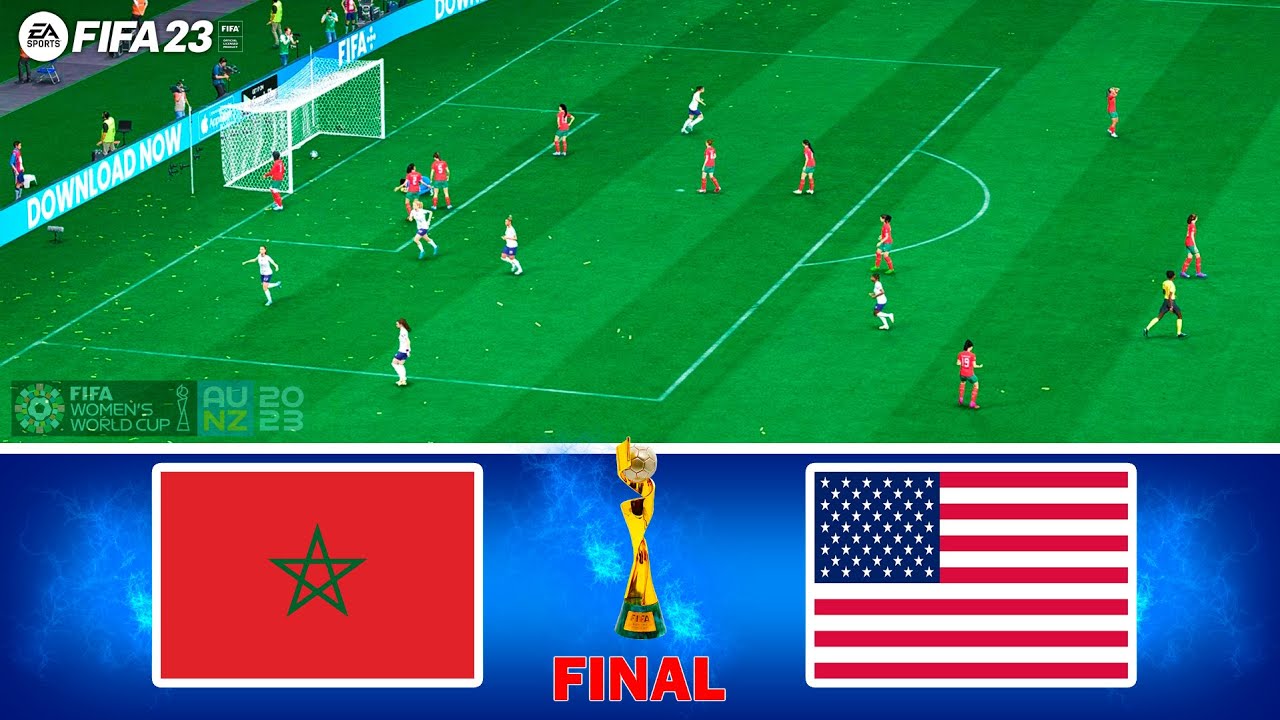 MOROCCO vs USA | FIFA WOMEN'S WORLD CUP 2023 FINAL | FIFA 23 FULL MATCH | GAMEPLAY PC