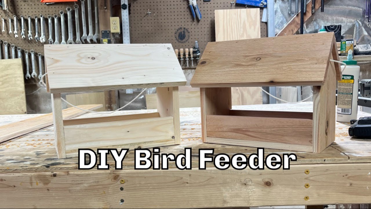 Building a cedar bird feeder