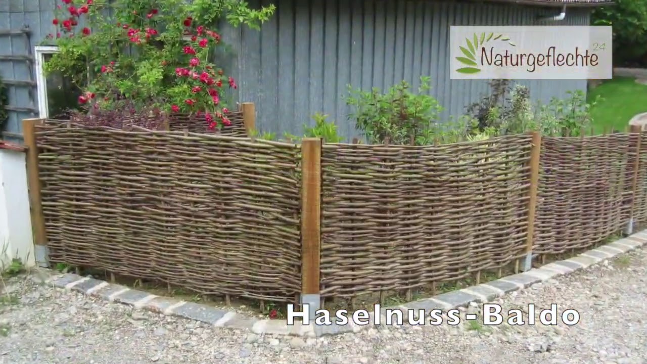 Sichtschutz Haselnuss - Haselnusszäune von Weidenprofi