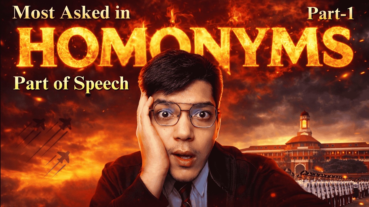 100+ Homonyms in English for NDA 2026 | List with Examples | Learn Homonyms Easily