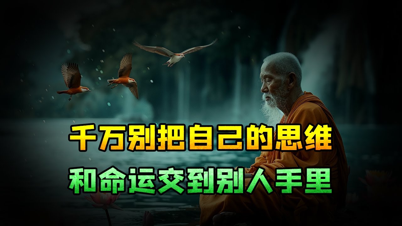 千万别把自己的思维和命运，交到别人手里