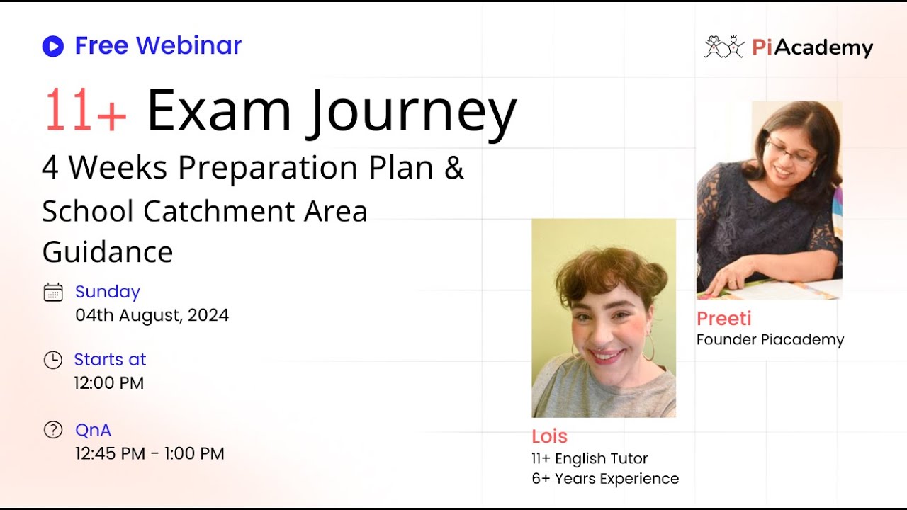 11+ Exam: 4 Weeks Preparation Plan for Grammar Schools