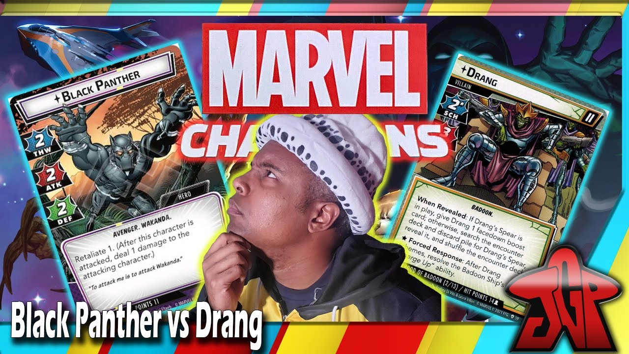 Black Panther vs Drang: Marvel Champions - Galaxy's Most Wanted Solo Playthrough