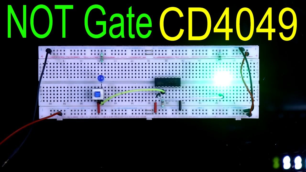 CD4049 NOT gate logic IC | Digital electronics